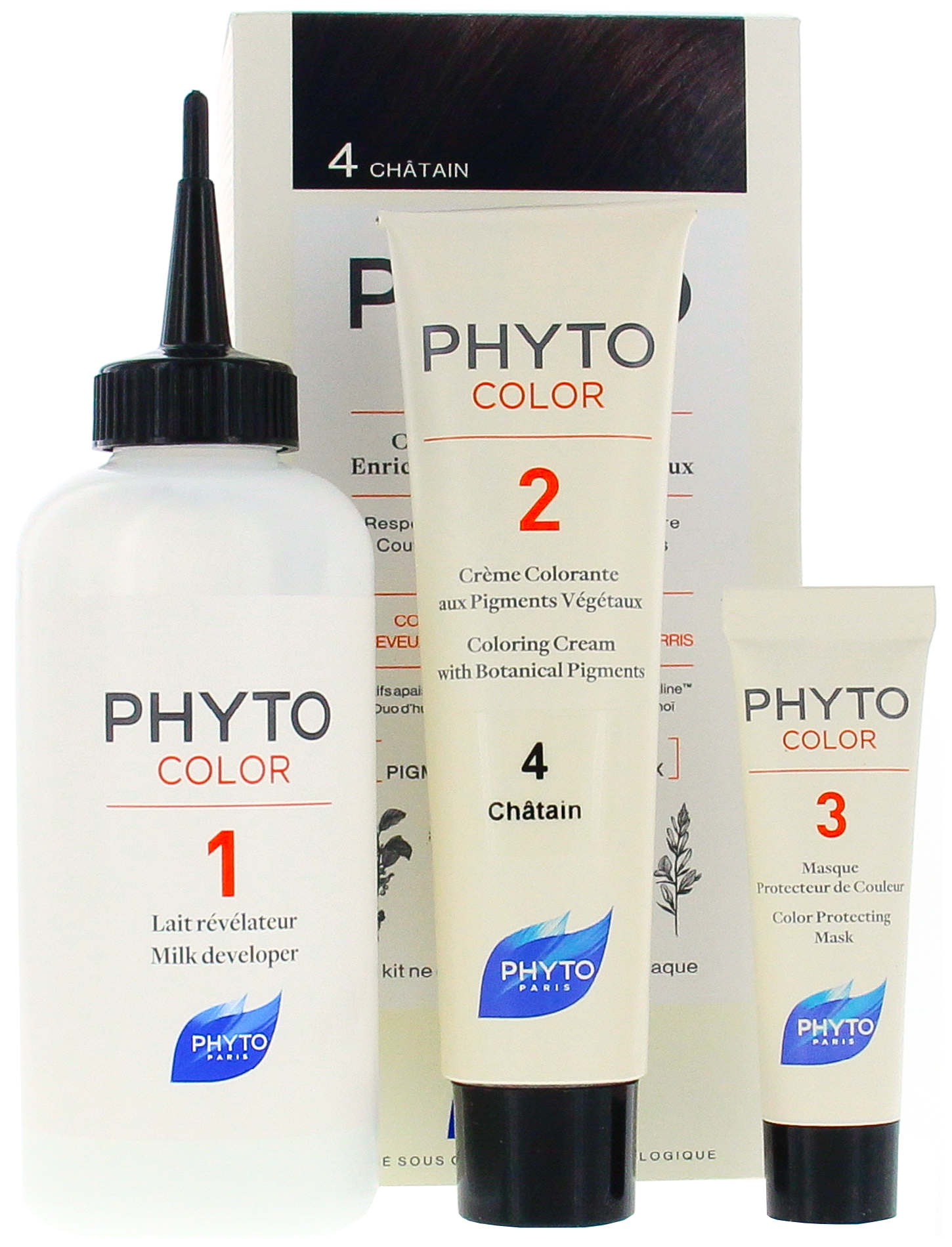 фото Краска для волос phyto phytocolor 4 шатен 40 мл