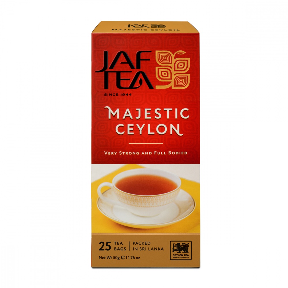 фото Чай jaf tea majestic ceylon черный 25 пакетиков