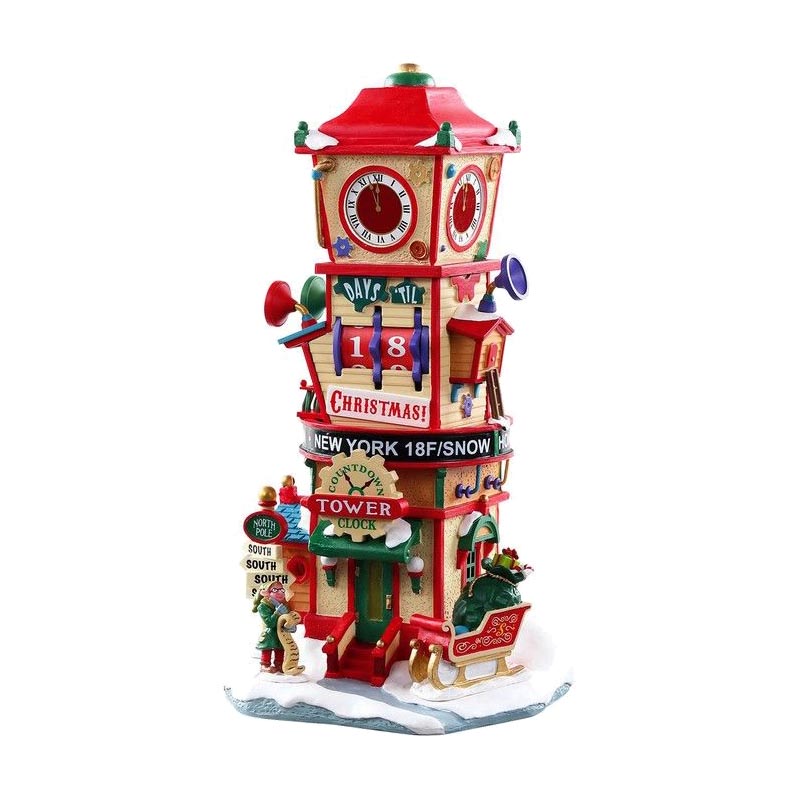 Новогодняя миниатюра Lemax часовая башня скоро рождество! 73333