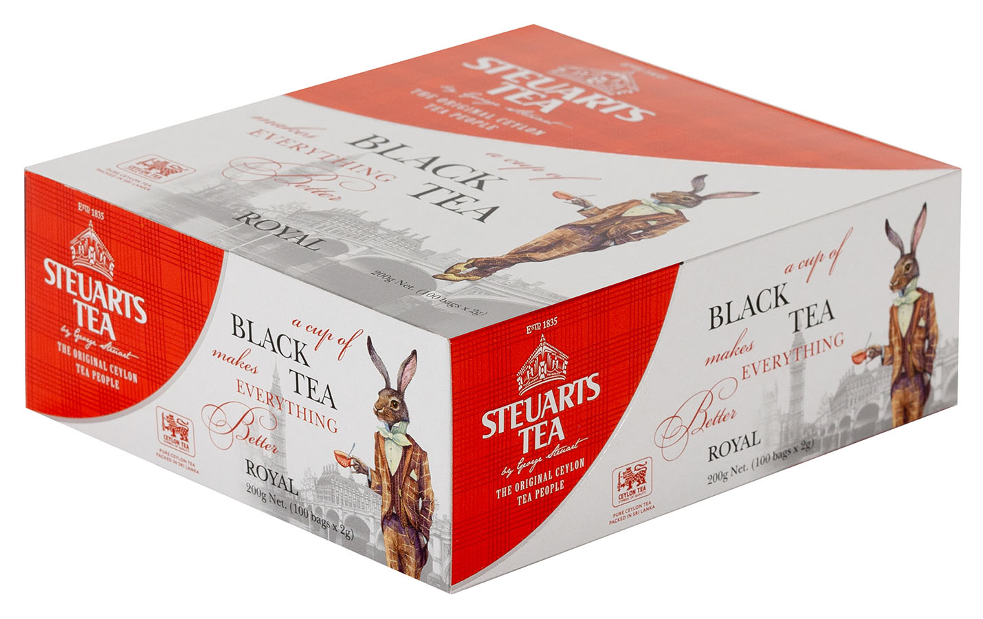 

Чай черный Steuarts black tea royal 100 пакетиков