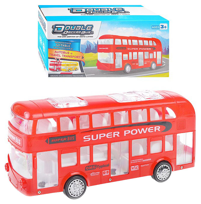 фото Автобус наша игрушка электрифицированный 038-2a