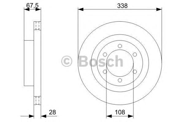 фото Тормозной диск bosch 0986479304