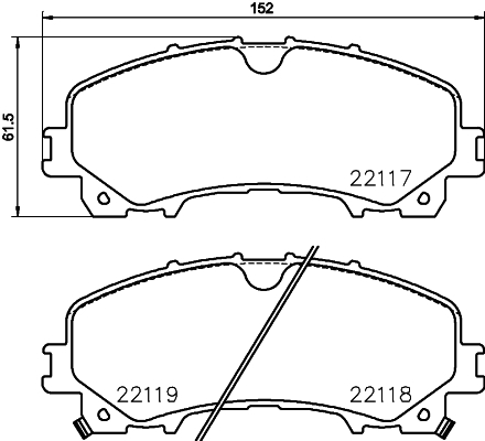 

Комплект тормозных колодок Hella 8DB355024621