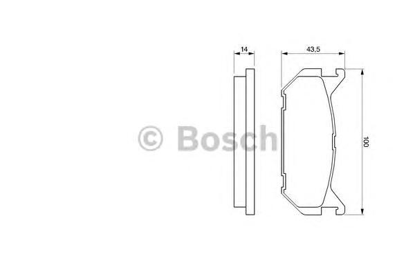 

Комплект тормозных колодок BOSCH 0986424266