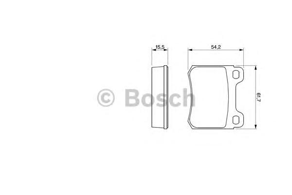 

Комплект тормозных колодок BOSCH 0986466871