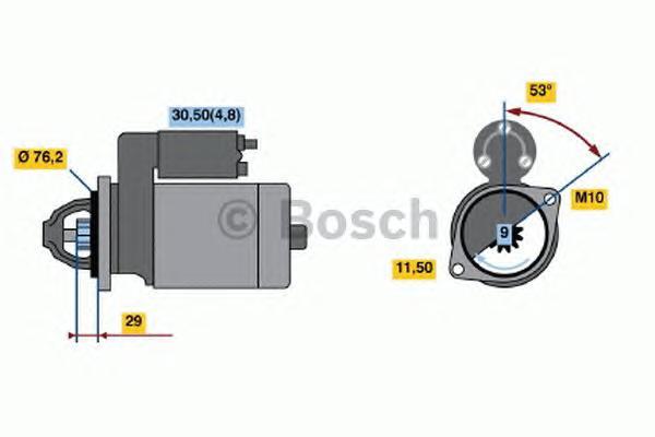 

Стартер BOSCH 0986021500