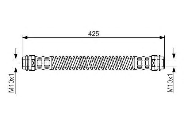 фото Шланг тормозной системы bosch 1987476330