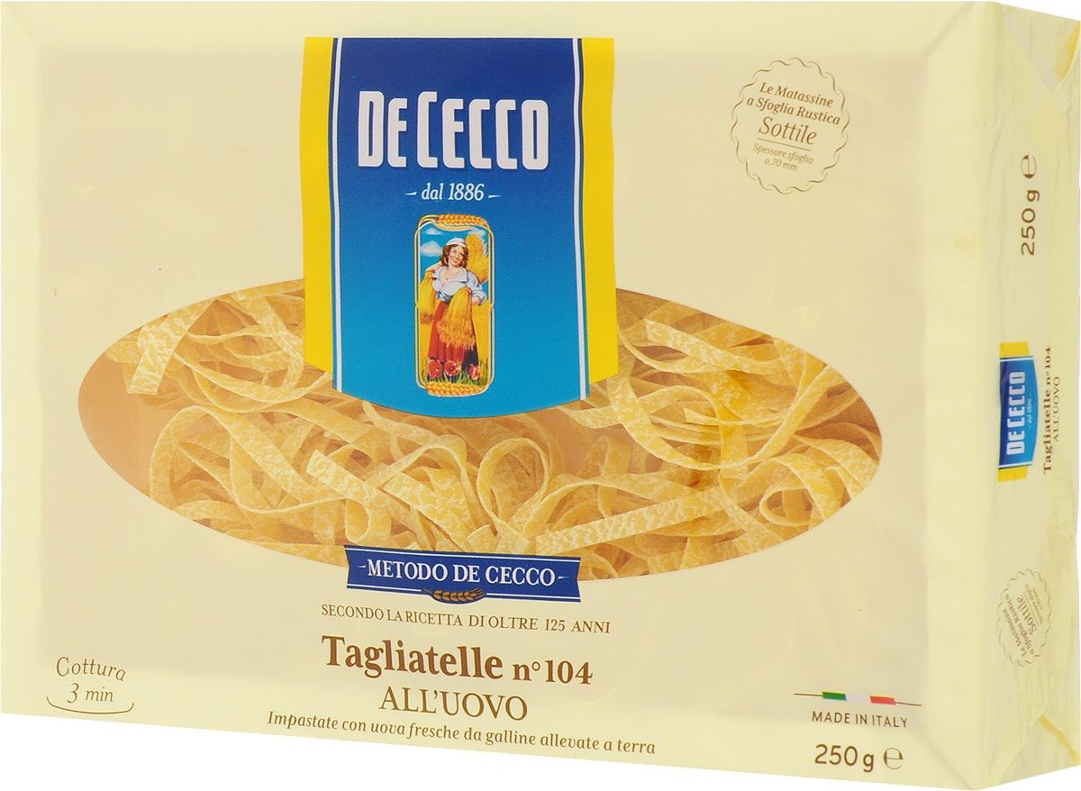 фото Макароны de cecco tagliatelle тальятелле 250 г