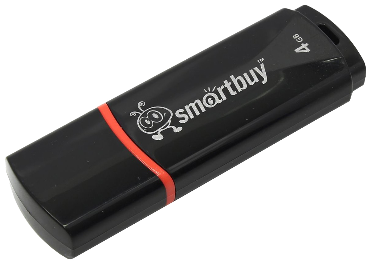 Флешка SmartBuy Crown 4ГБ Black (SB4GBCRW-K)