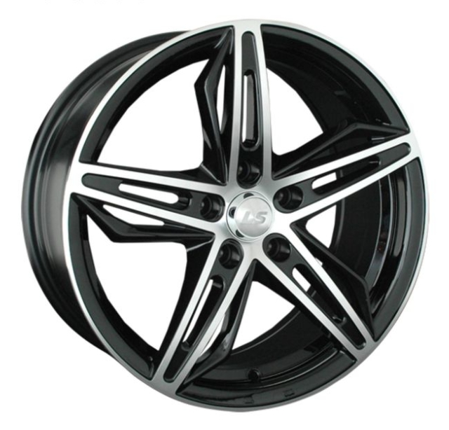 

Колесный диск LS R17 7.5J PCD5x112 ET40 D66.6 WHS245389, Серебристый;черный