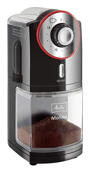 Кофемолка Melitta Molino Red/Black кофемолка melitta molino 1019 02