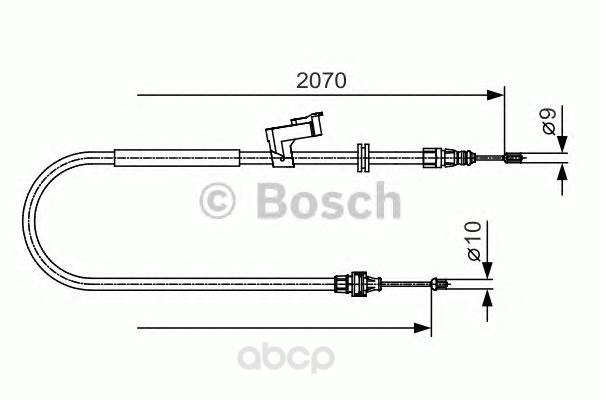 фото Трос cтояночного тормоза bosch 1987482133