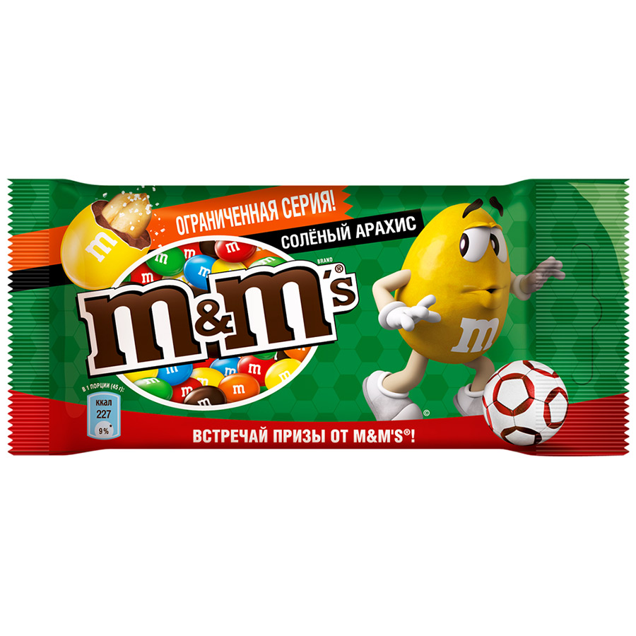 фото Драже m&m's соленый арахис 45 г