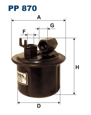 фото Фильтр топливный filtron pp870