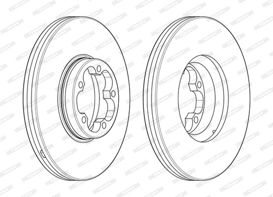 фото Тормозной диск ferodo ddf2468-1