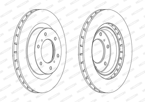 

Тормозной диск FERODO DDF1757C