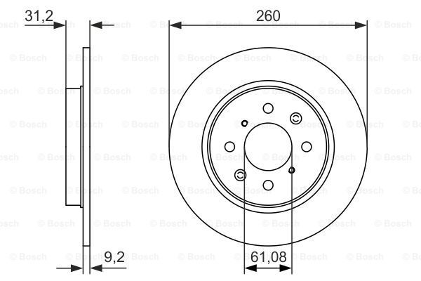 фото Тормозной диск bosch 0986479051