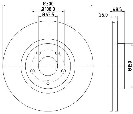 фото Тормозной диск hella pagid 8dd 355 112-191