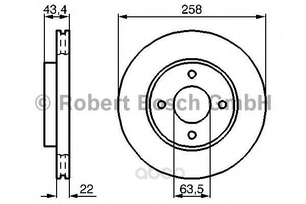 фото Тормозной диск bosch 0986478892 передний