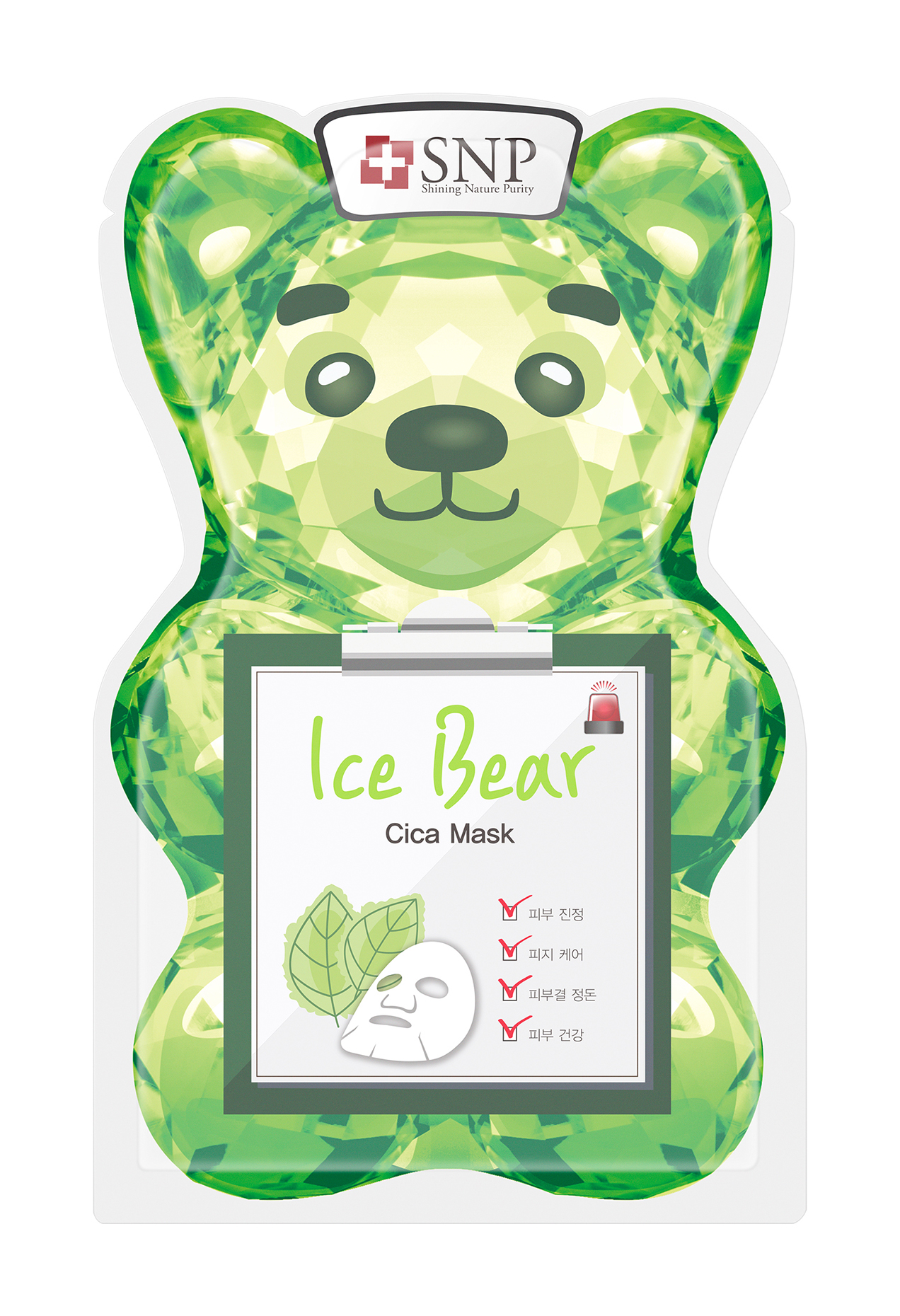 фото Маска для лица snp ice bear cica mask 33 мл