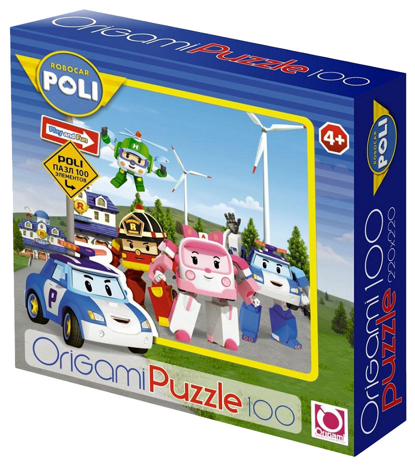 Пазл Origami robocar poli 100 деталей 100024386738