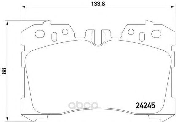 

Колодки тормозные дисковые, комплект Hella 8DB355006-661