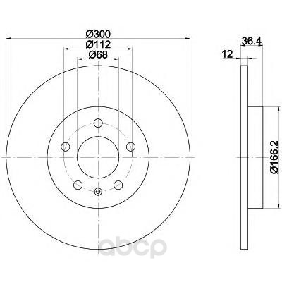 

Тормозной диск HELLA PAGID 8DD355113931