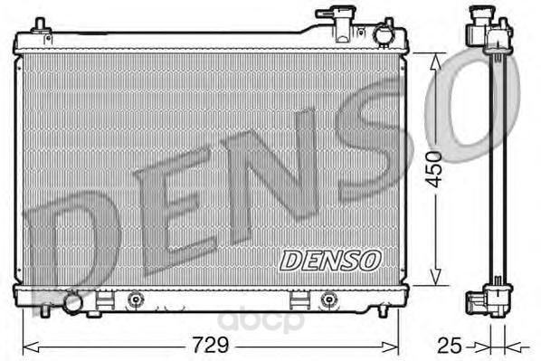 

Радиатор 729x450 Denso DRM46100