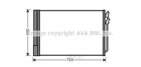 фото Радиатор охлаждения двигателя ava bwa5370d