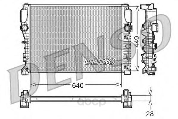 

Радиатор охлаждения двигателя DENSO DRM17091