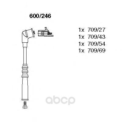 

Высоковольтные провода комплект BREMI 600/246