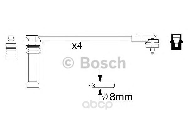 

Комплект высоковольтных проводов BOSCH 0986356805