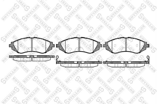 

Тормозные колодки Stellox дисковые 656002BSX