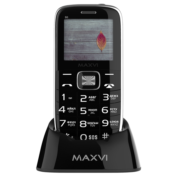 фото Мобильные телефон maxvi b6 black