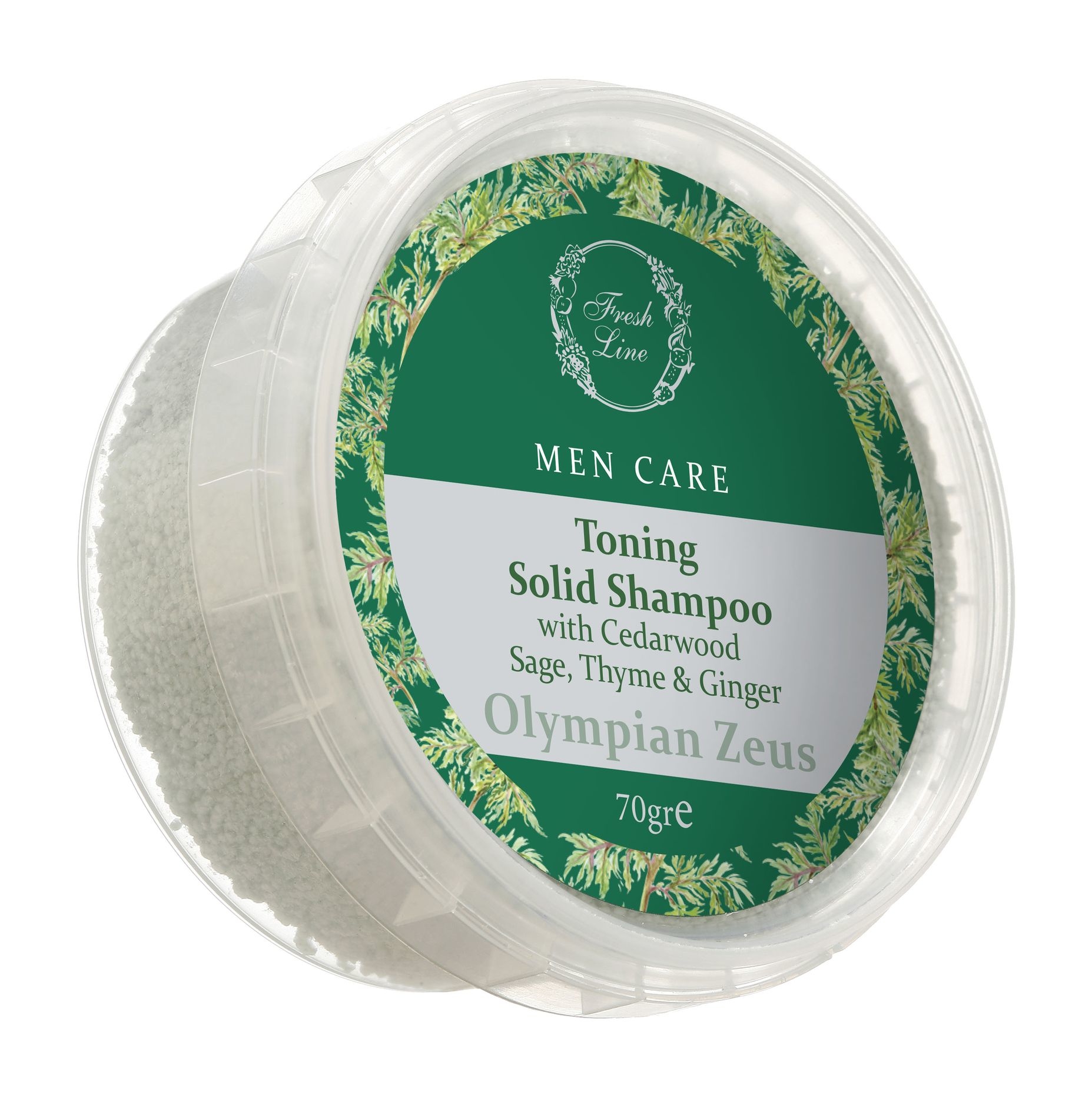 фото Твердый шампунь fresh line olympian zeus toning solid shampoo