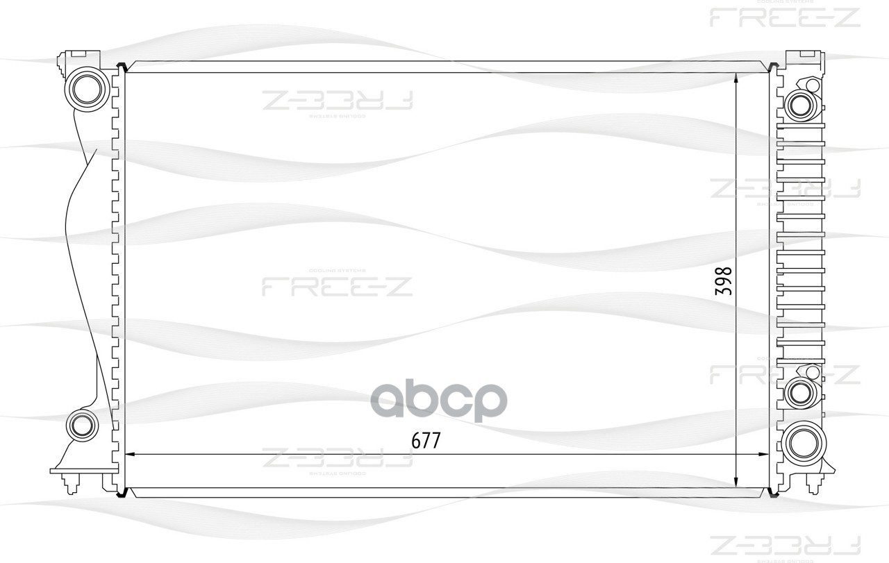 

Радиатор системы охлаждения FREE-Z KK0102