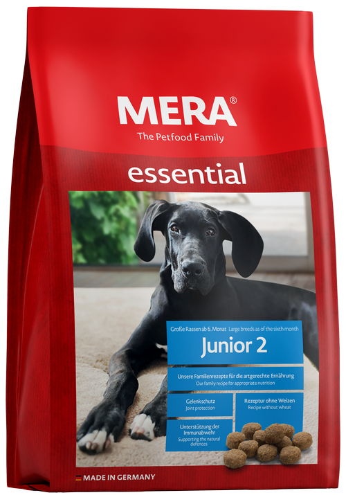

Сухой корм для щенков MERA Essential Junior 2, птица, 12,5кг, Essential Junior 2