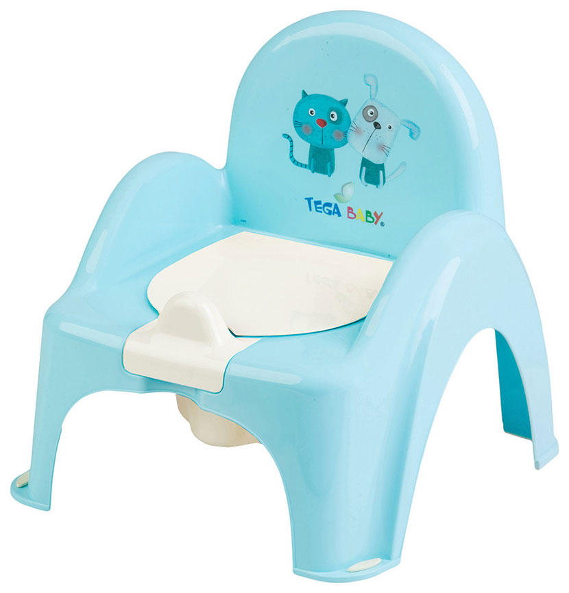 

Горшок детский Tega Baby Кот и Пес, голубой