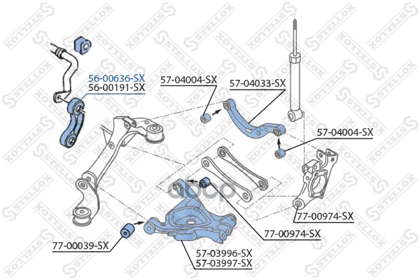 фото Стойка стабилизатора stellox 5600636sx