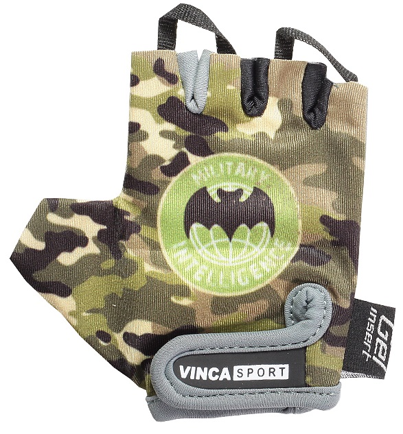 фото Велоперчатки vinca sport military, зеленый, 6xs