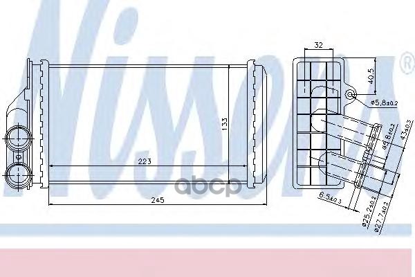 

Радиатор печки Nissens 71157