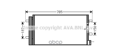 фото Радиатор кондиционера ava quality cooling ai5352d