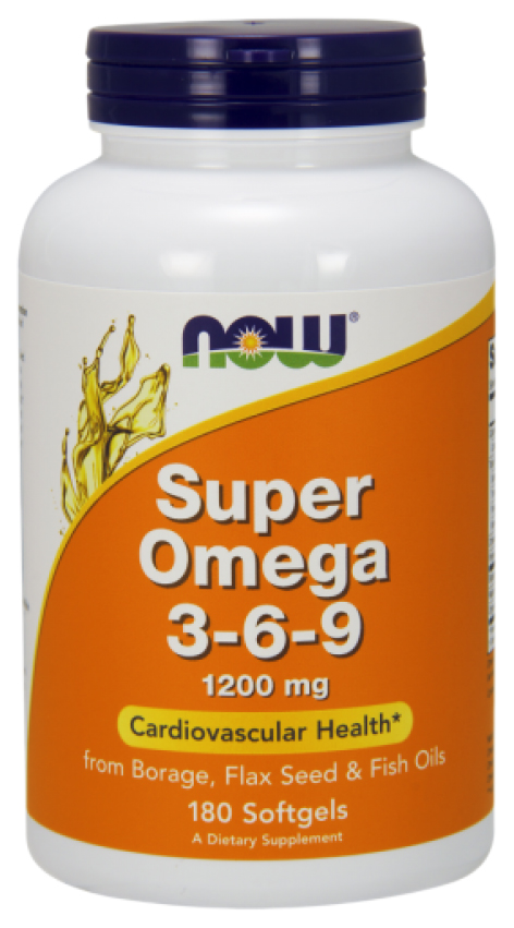 Купить Omega 3-6-9 Super, Super Omega 3-6-9 NOW капсулы 1200 мг 180 шт.