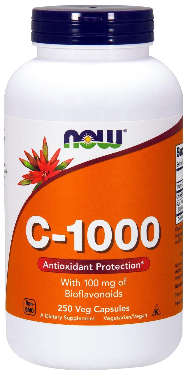 Витамин C NOW C-1000 вегетарианские капсулы 250 шт.