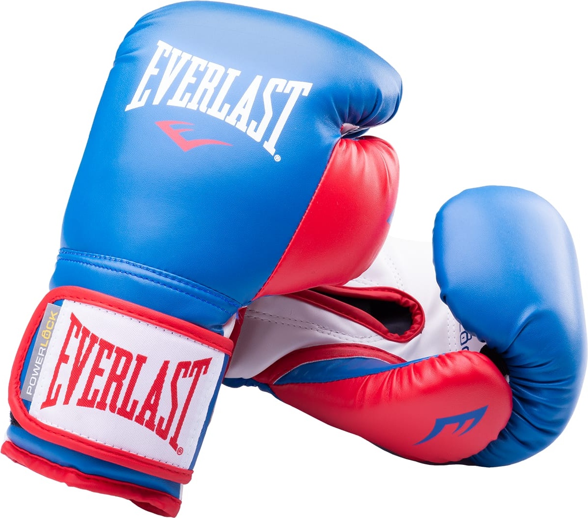 фото Боксерские перчатки everlast powerlock зеленые/черные, 10 унций