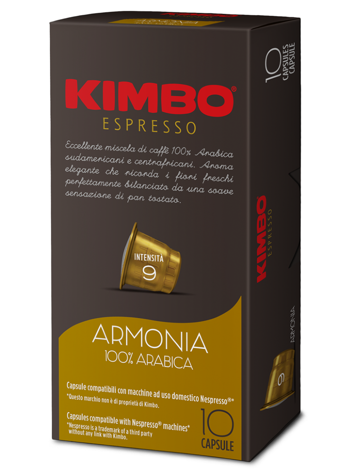 

Капсулы Kimbo NC Armonia 100% arabica для кофемашин Nespresso 10 капсул, для кофемашины