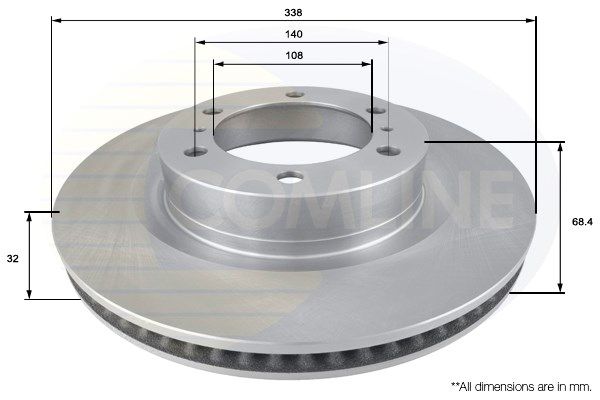 фото Тормозной диск comline adc2505v