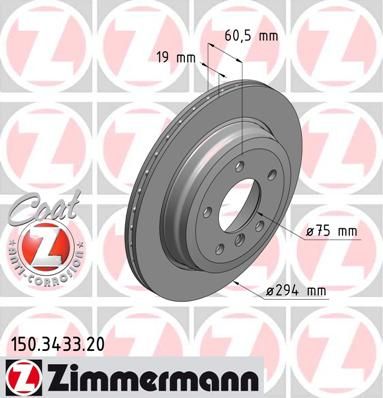 

Тормозной диск ZIMMERMANN 150.3433.20