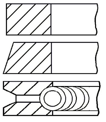 

Комплект поршневых колец GOETZE ENGINE 08-961807-00