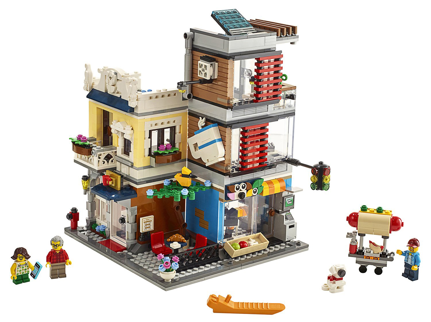 Конструктор LEGO Creator Зоомагазин и кафе в центре города, 31097 конструктор розовая мечта зоомагазин 195 деталей в коробке